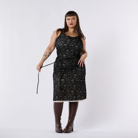 Dream Reversible Lace Dress - Vanilla/ Noir