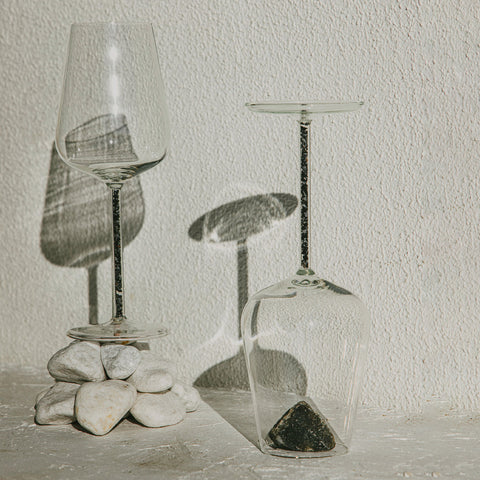 Alabaster Crystal-stemmed Wine Glasses (2 Piece)