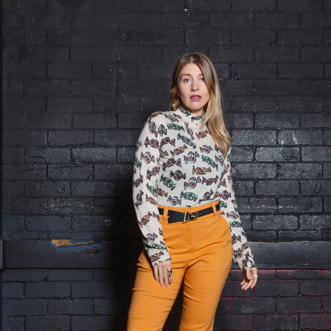 100 % Wool Sweet Bread Skivvy - Beige