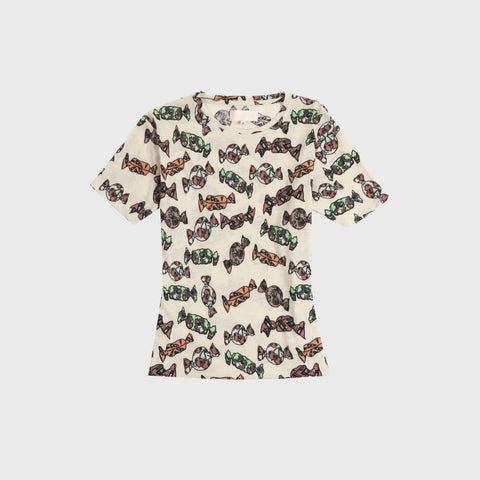 100% Wool Sweet Bread Tee - Beige