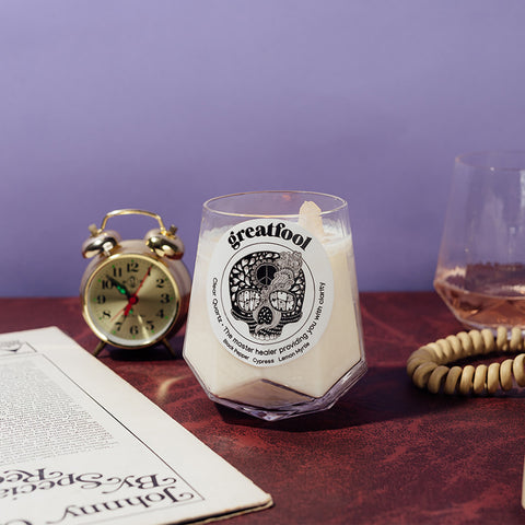 Clear Quartz Revival - Crystal Candle