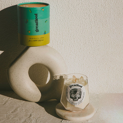 Clear Quartz Revival - Crystal Candle