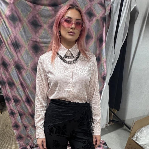 Phantom Pink Leopard Shirt