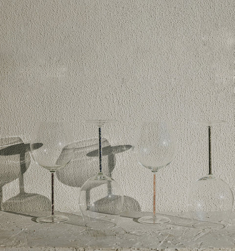 Crystal-Stemmed Wine Goblet - Amethyst (4 Piece)