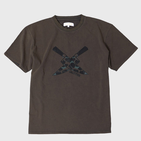 Knives Out Acid Wash Boyfriend Tee 100% Organic Cotton