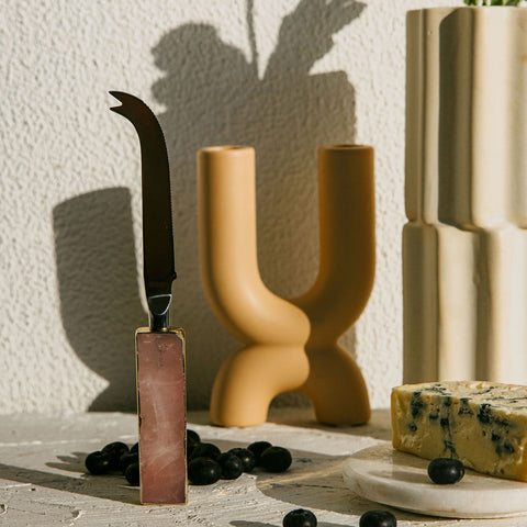 Rose Quartz Soft Cheese Knife