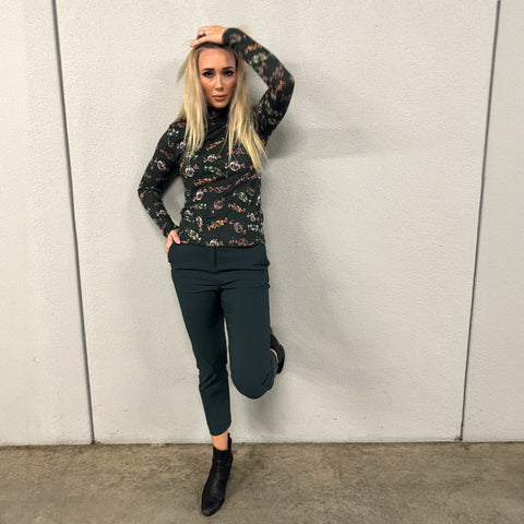 100% Wool Sweet Bread Skivvy - Spruce