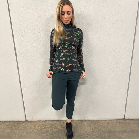 100% Wool Sweet Bread Skivvy - Spruce