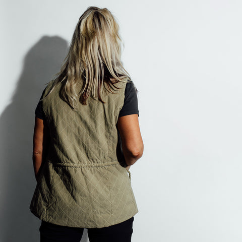 24/7 Quilted Vest - Army Thrash