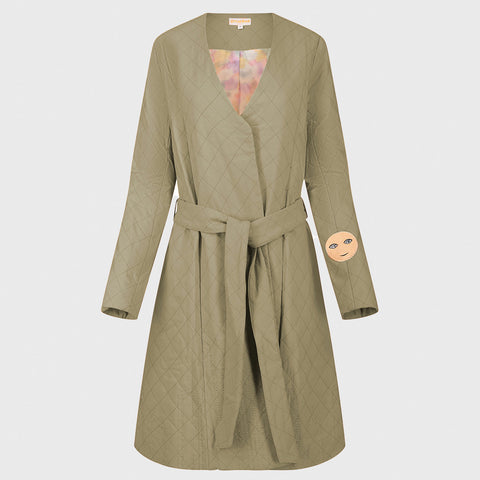 24/7 Quilted Trench - Army Thrash