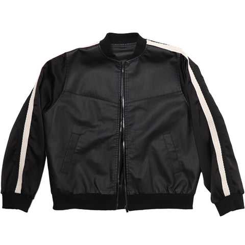 Apple Leather Bomber - Noir