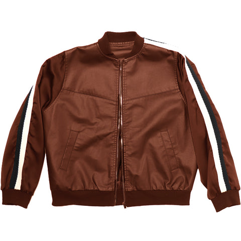 Apple Leather Bomber - Whiskey