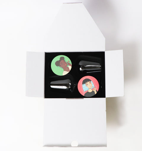 Alabaster Crystal-stemmed Wine Glasses (2 Piece)