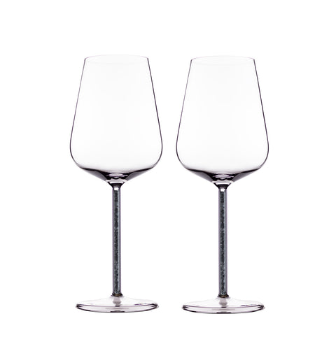 Alabaster Crystal-stemmed Wine Glasses (2 Piece)