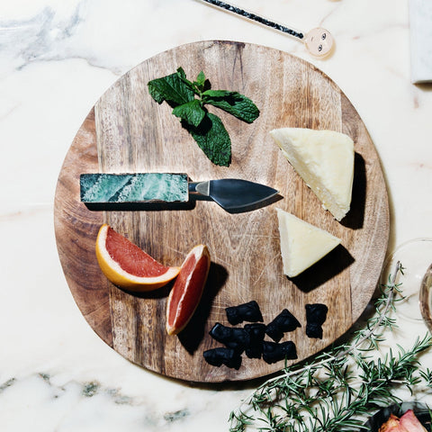 Green Fluorite Hard Cheese Knife