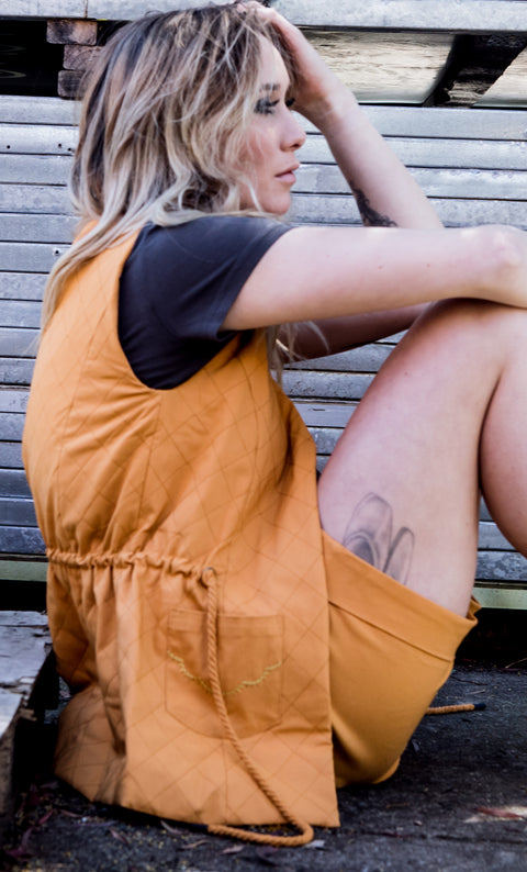 24/7 Quilted Vest - Ochre