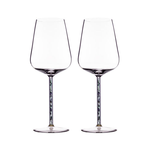 Prism Crystal-Stemmed Wine Glasses (2 Piece)
