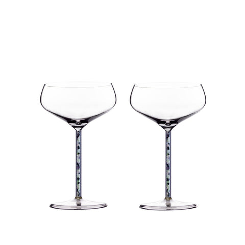 Champagne/ Cocktail Coupe - Prism (2 Piece)