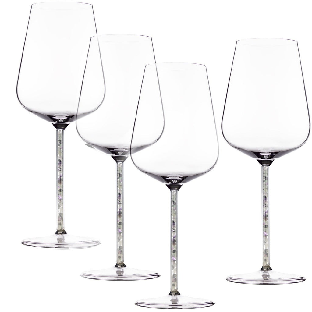 Vintage Prism Stemmed Small Wine Crystal Glasses V5524 