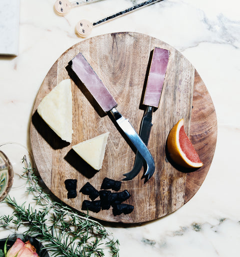 Rose Quartz Soft Cheese Knife