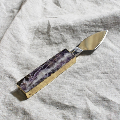 Amethyst Hard Cheese Knife