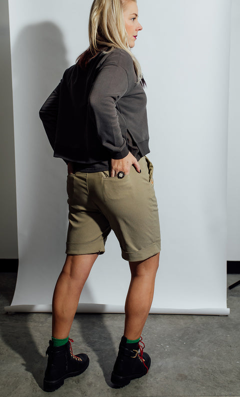 24/7 Shorts - Army Thrash