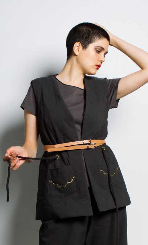 24/7 Quilted Vest - Heritage Black