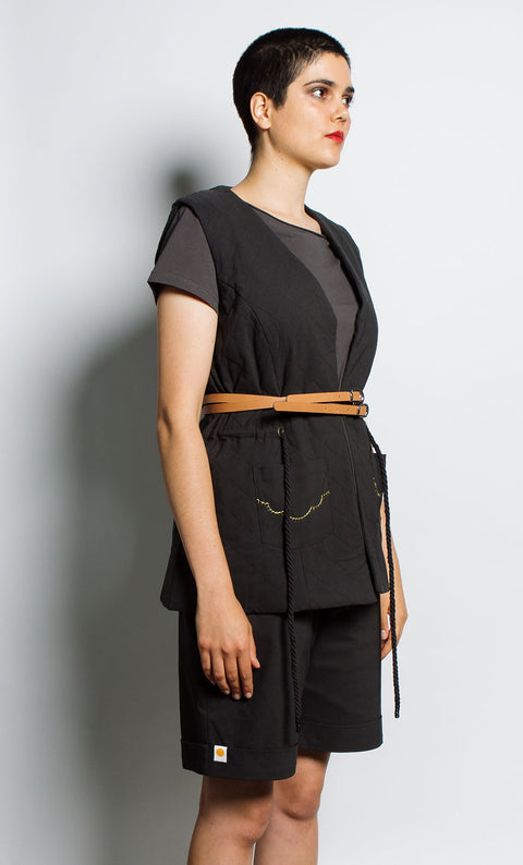 24/7 Quilted Vest - Heritage Black