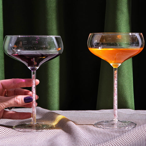 Champagne/ Cocktail Coupe - Rose Quartz (4 Piece)