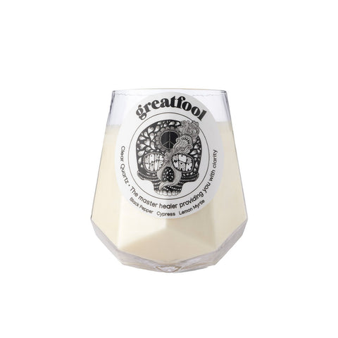 Clear Quartz Revival - Crystal Candle