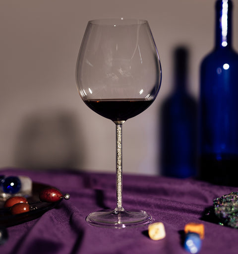 Crystal-Stemmed Wine Goblet - Pyrite (4 Piece)