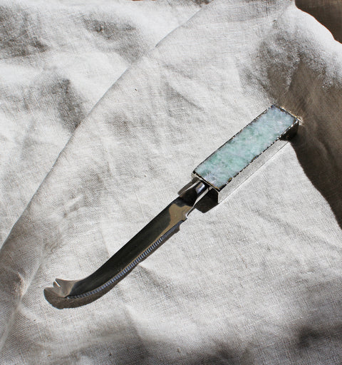 Green Fluorite Soft Cheese Knife