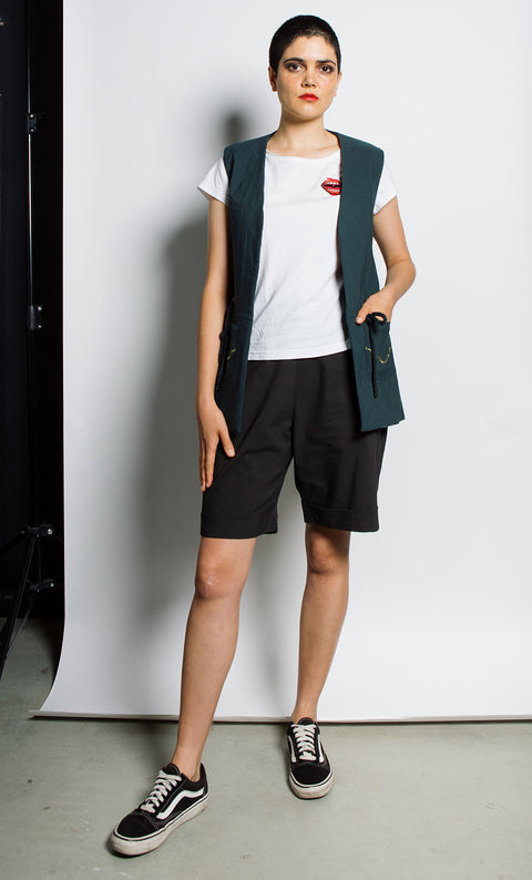 24/7 Quilted  Vest - Spruce