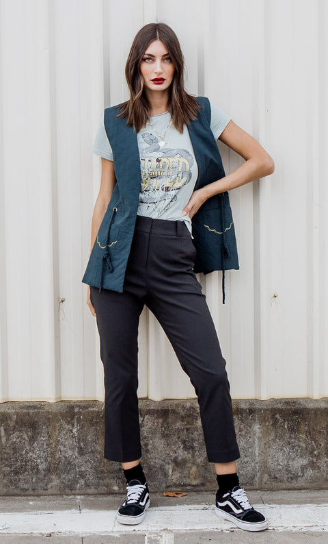 24/7 Quilted  Vest - Spruce