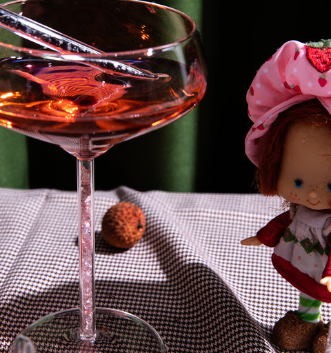 Champagne/ Cocktail Coupe - Strawberry Quartz (2 Piece)