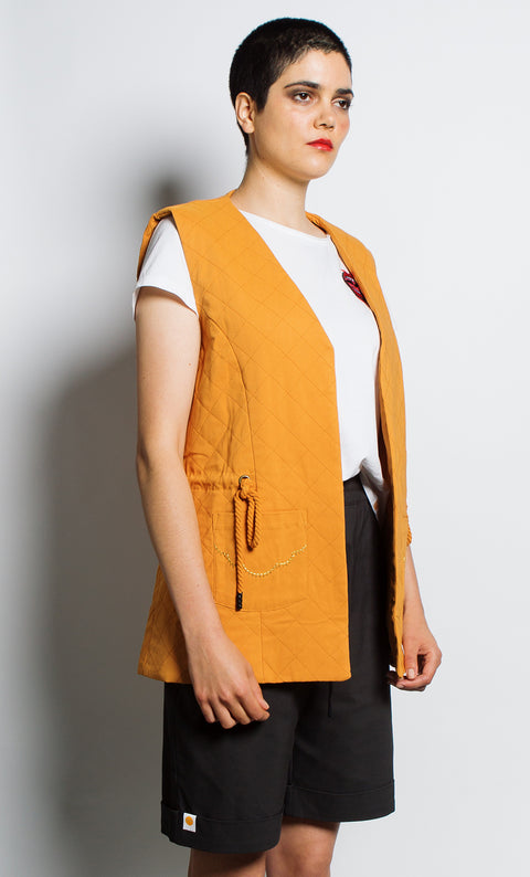 24/7 Quilted Vest - Ochre