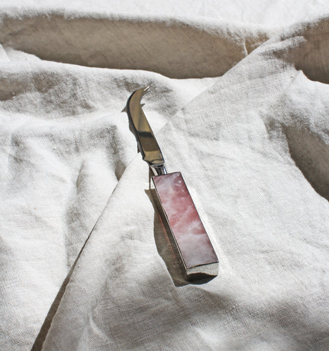 Rose Quartz Soft Cheese Knife