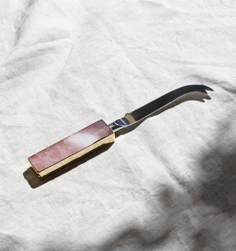 Rose Quartz Soft Cheese Knife