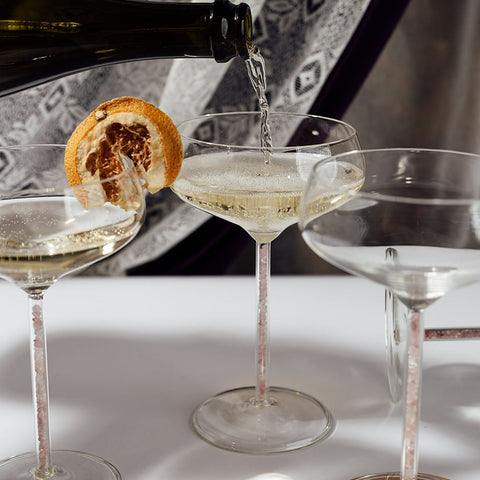 Champagne/ Cocktail Coupe - Rose Quartz (4 Piece)