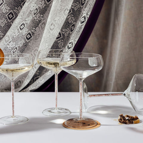 Champagne/ Cocktail Coupe - Rose Quartz (4 Piece)