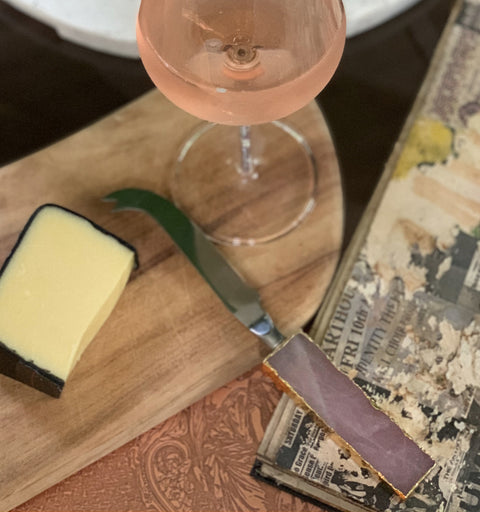 KNIFE, CHEESE, BOARD, CHARCUTERIE, CRYSTAL, AMETHYST, QUARTZ
