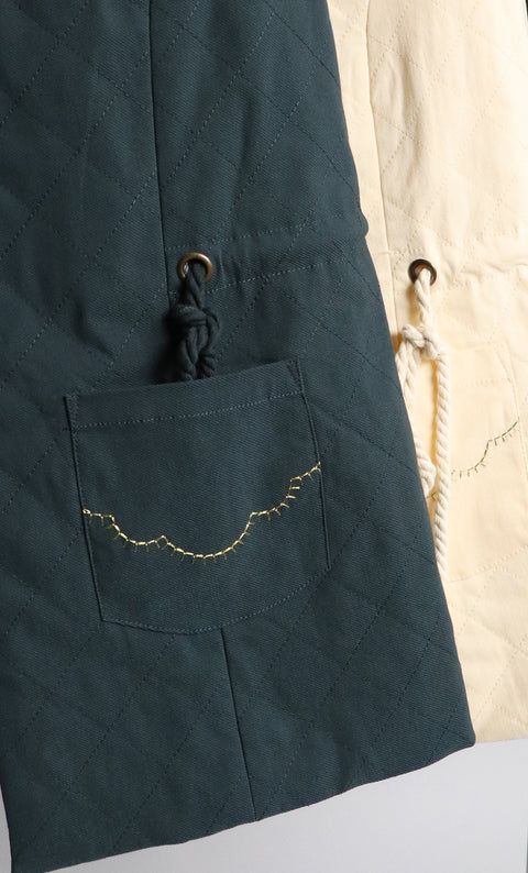 24/7 Quilted  Vest - Spruce