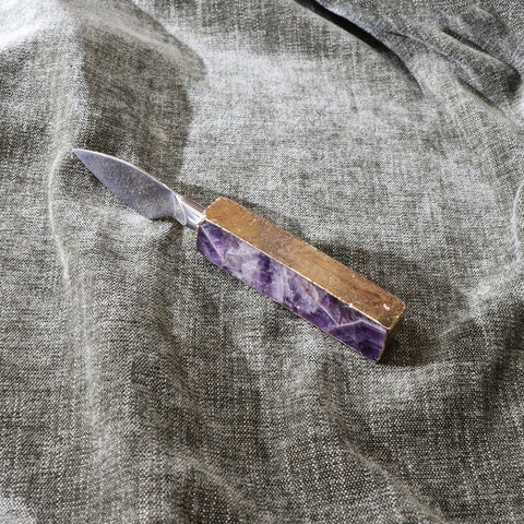 Amethyst Hard Cheese Knife