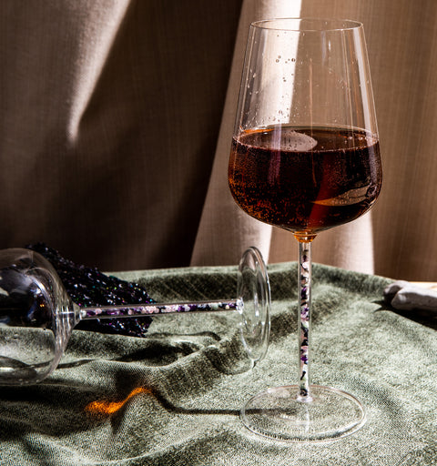 Prism Crystal-Stemmed Wine Glasses (2 Piece)