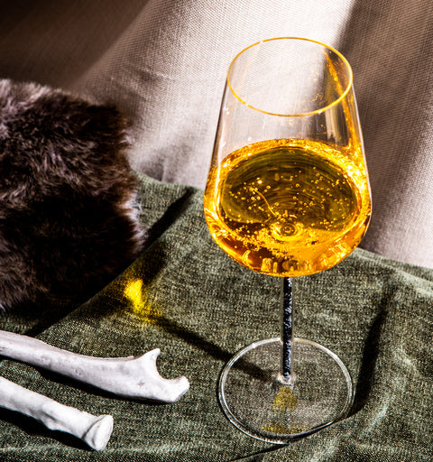 Alabaster Crystal-stemmed Wine Glasses (2 Piece)