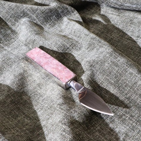 Strawberry Quartz Hard Cheese Knife