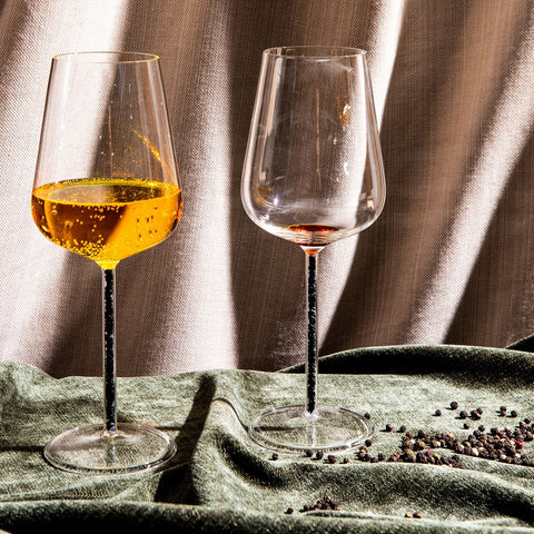 Alabaster Crystal-stemmed Wine Glasses (2 Piece)