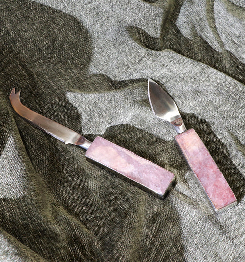 Strawberry Quartz Hard Cheese Knife