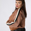 Apple Leather Bomber - Whiskey