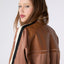 Apple Leather Bomber - Whiskey